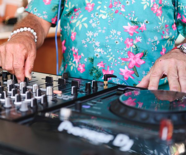 A DJ performs at an event at the Cottesloe Beach Hotel